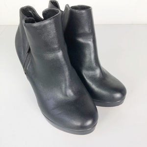 Torrid side zip wedge boots size 11-12
